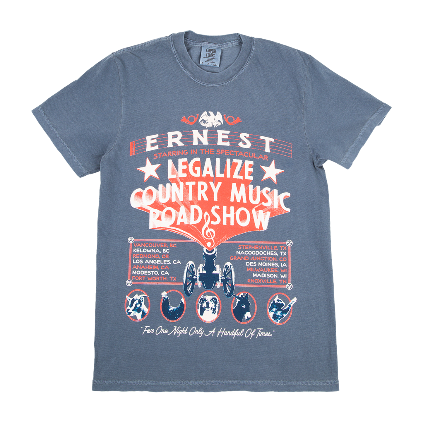 Legalize Country Music Road Show Tee