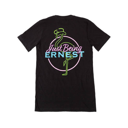 Just Being Ernest Flamingo Tee